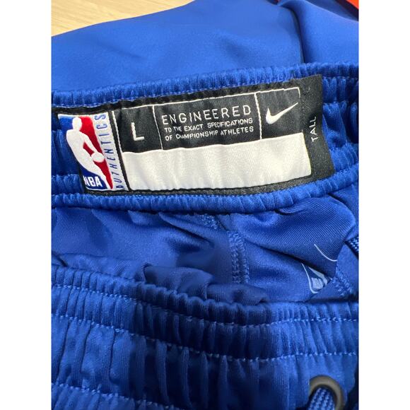 Nike New York Knicks NBA Pregame Warmup Button Sweatpants Blue MEN Size L Tall - Picture 9 of 12